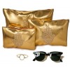 Lot de 3 Pochettes Make Up Orientales en Simili Cuir